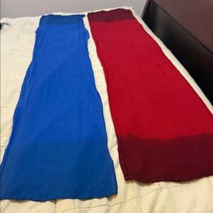 Blue and Red Scarves (2)